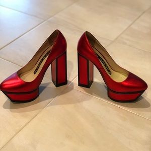 Kat Maconie red platform heels